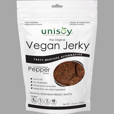 Unisoy Black Pepper Vegan Jerky